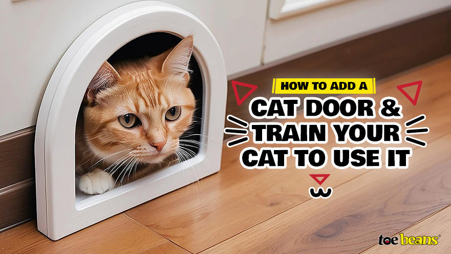 How To Add A Cat Door And Train Your Cat To Use It - Toe Beans