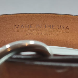 leather dog collar made in the usa by toe beans