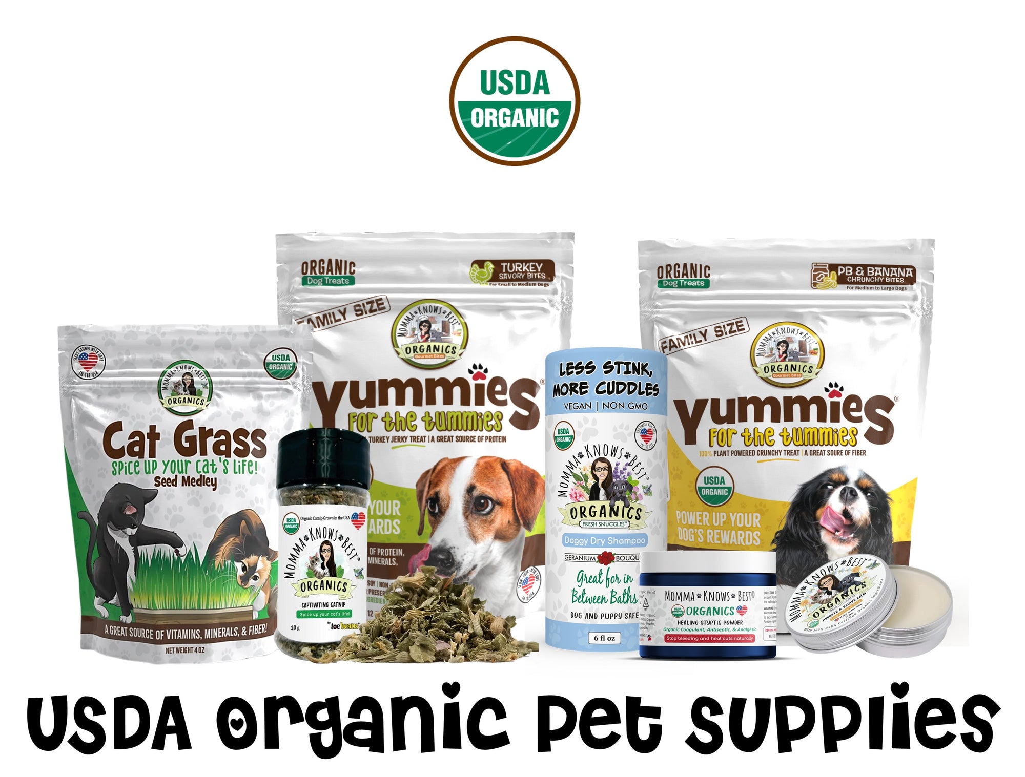 USDA organic pet supplies collection