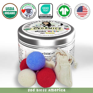 Ball toys for cats God Bless America by toe beans and Momma Knows Best