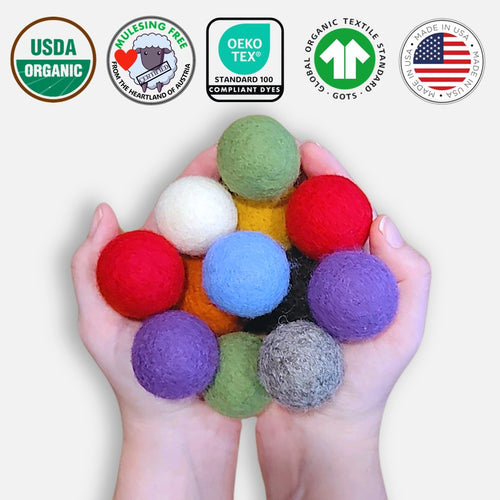 Cat Ball Toys | Handmade in the USA with 100% Austrian Wool