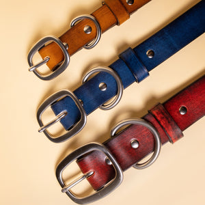 Leather dog collars made in the USA