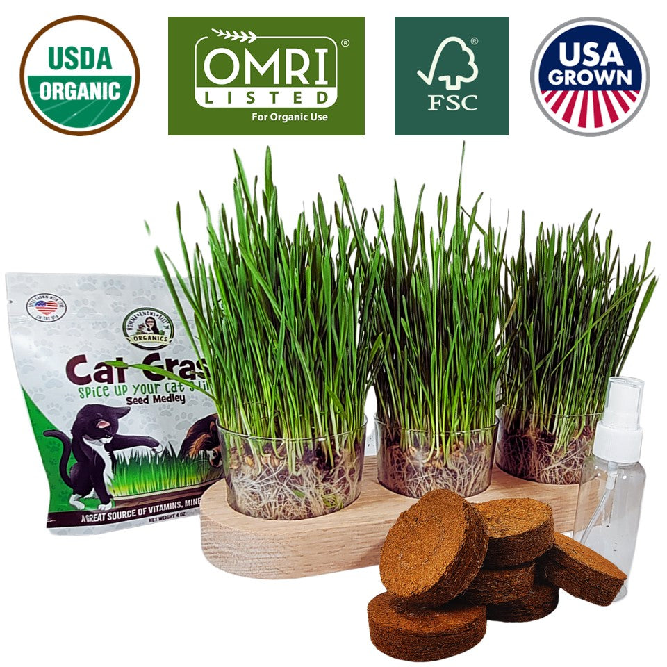 organic cat grass