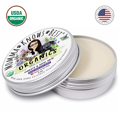 Organic Paw & Fur Balm | Hydrate & Repel for Dogs with Wrinkles